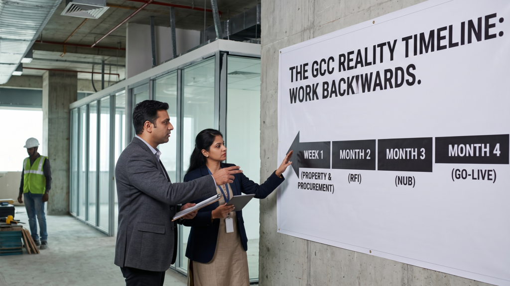 GCC fit-out launch: Working backwards from month X
